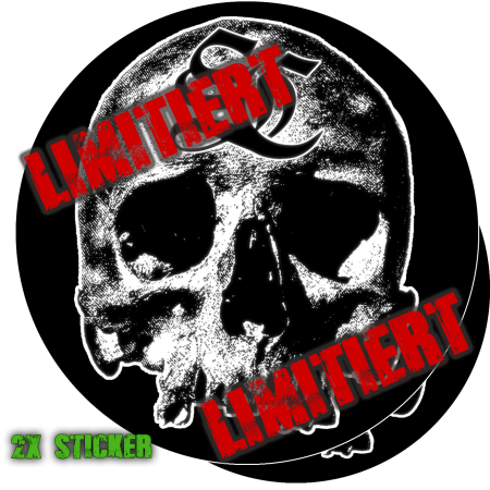 2x Stickers - SC SKULL